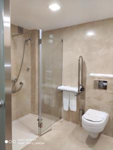 Koupelna v ubytování Hotel Paiva