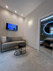 TV a/nebo společenská místnost v ubytování Elegant Rooms