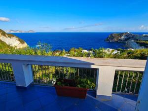 a balcony with a view of the ocean at Maridea - Le Signore del Vento in Ponza