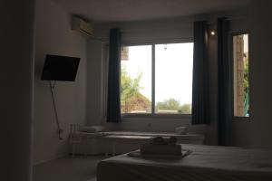 Μια τηλεόραση ή/και κέντρο ψυχαγωγίας στο Searise Apartments & Studios