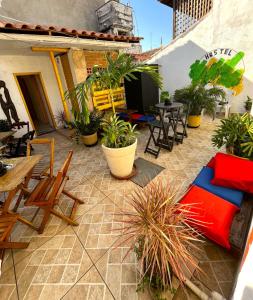 Hostel casa da ana的休息区