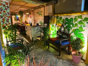 Hostel casa da ana外面的花园