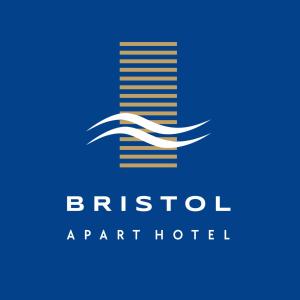 un logo pour l'hôtel fragile de l'aéroport dans l'établissement Bristol Apart Hotel, à Mar del Plata