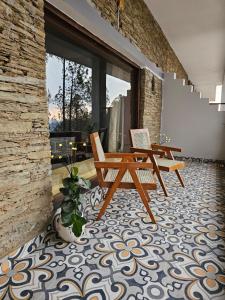 Balkón nebo terasa v ubytování ilika Resort, Pauri