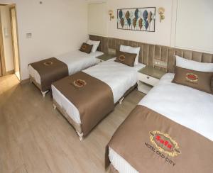 Postel nebo postele na pokoji v ubytování Safa Hotel Old City