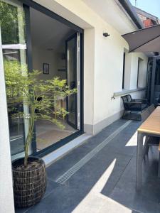 Balkon lub taras w obiekcie Maison d architecte avec spa