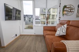 Setusvæði á Charming deluxe apartment