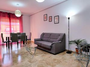 Χώρος καθιστικού στο Alojamiento La Palmera