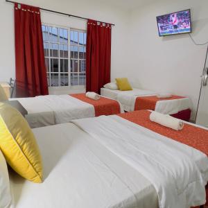Postel nebo postele na pokoji v ubytování G7 Confortable Monoambiente Triple con Cochera