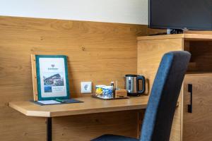 Utensilios para hacer té y café en Hotel-Garni Schernthaner