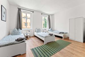 Postel nebo postele na pokoji v ubytování Nice Apartment in Eberswalde