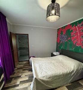 Cama ou camas em um quarto em Lagodekhi Woods Guest House