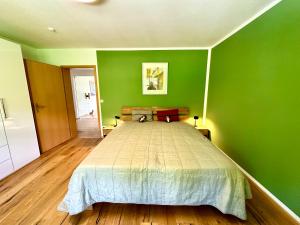 Katil atau katil-katil dalam bilik di Ferienwohnung Alpensonne Berchtesgaden