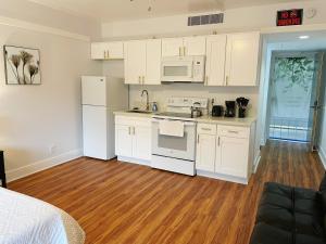 Studio in Hilo Center with Pool and Lake Views tesisinde mutfak veya mini mutfak