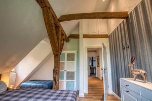 Postel nebo postele na pokoji v ubytování Michels Mühle - wieder Land sehen