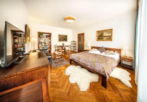 Postel nebo postele na pokoji v ubytování Apartments Dlouhá 93
