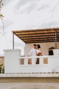 Masseria della Piana的阳台或露台