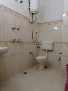 Koupelna v ubytování Hotel New Gyespa