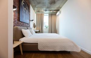 Giường trong phòng chung tại Manhattan