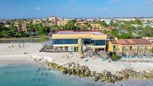 an aerial view of a resort with a beach at Divi Village Condo 6 J.E. Irausquin Blvd 93 in Palm-Eagle Beach