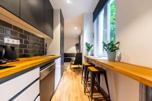 Η κουζίνα ή μικρή κουζίνα στο Pannon Apartment