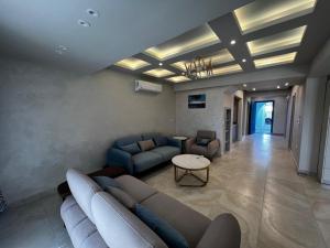 Posezení v ubytování Mountain view Ras Elhekma Twin house challet 5 Bedrooms