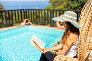 The swimming pool at or close to Alghero Villa Barranch with sea view swimming pool for 6 people