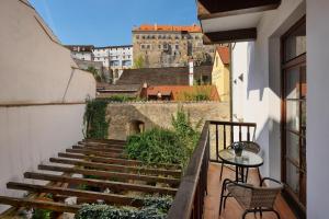 Balkón nebo terasa v ubytování Apartments Dlouhá 93