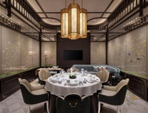 Posezení v ubytování Shangri-La Fuzhou + 37 fotografií