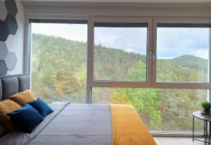 Kalnų panorama iš apartamentų arba bendras kalnų vaizdas