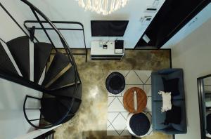 an overhead view of a room with a toilet at Seoul Loft Apartments - SLA 7 Night Minimum in Seoul