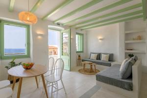 Posezení v ubytování Demilia Luxury Suites