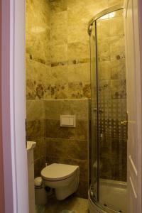 Koupelna v ubytování Rooms Cristal Roche