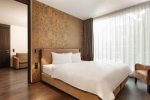 b-smart hotel Widnau客房内的一张或多张床位
