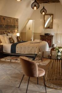Manoir de Laroque Delprat的休息区