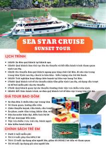 a flyer for a cruise on a boat on the river at Rustic Homestay - Phòng nghỉ giá rẻ in Hai Phong