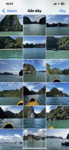 uma colagem de fotos de ilhas na água em Rustic Homestay - Phòng nghỉ giá rẻ em Haiphong
