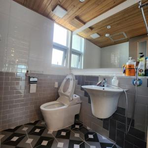 Koupelna v ubytování Ariene Guesthouse