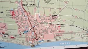 eine Karte der Stadt Melbourne in der Unterkunft Ferienwohnung Weingut Leis in Oestrich-Winkel
