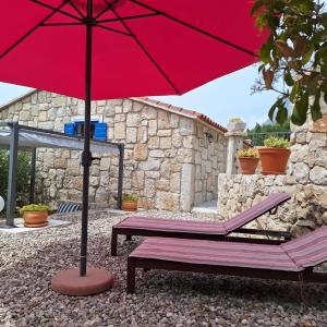 Vonkajšia záhrada v ubytovaní Villa Pina in Makarska, private pool
