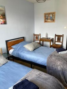 Postel nebo postele na pokoji v ubytování Le Bras d'Or