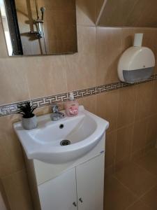 Et badeværelse på Veliko Tarnovo central apartament