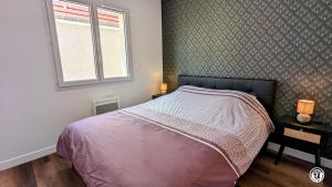 Postel nebo postele na pokoji v ubytování Gîte du Pin