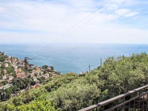 a view of the ocean from a hill at Holiday Home Italo by Interhome in Zoagli