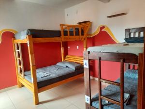 Chapada Backpackers Hostel Agência客房内的一张或多张床位