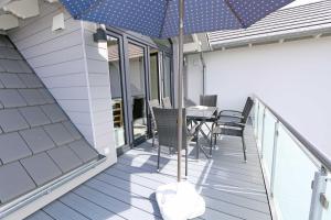 Balkón nebo terasa v ubytování Haus Windrose Whg. 9 Seestern