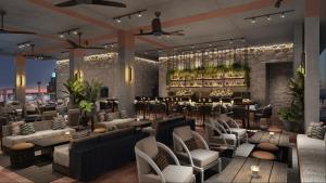 a rendering of a restaurant with couches and chairs at Kimpton Santo, an IHG Hotel in San Antonio