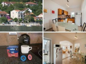 un collage de fotos de una cocina y una casa en Holiday Home Amanda Hollick en Kotor