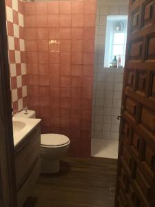 een badkamer met toilet en wastafel bij Casa Las Almenillas in Antequera +23 foto's