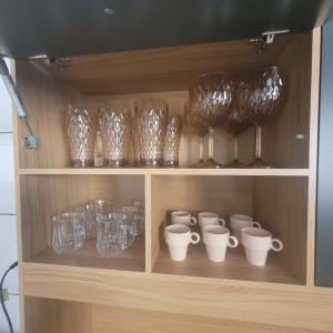 Příslušenství pro přípravu čaje a kávy v ubytování Casa Limoeiro